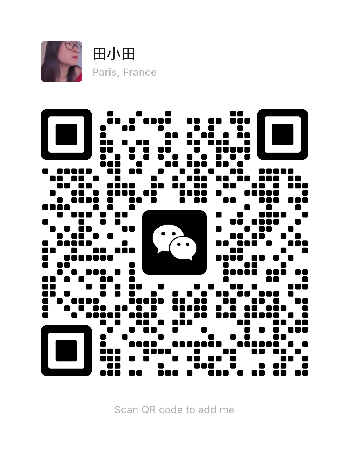 WeChat QR code for AfriSphere, ID _Petitsucre